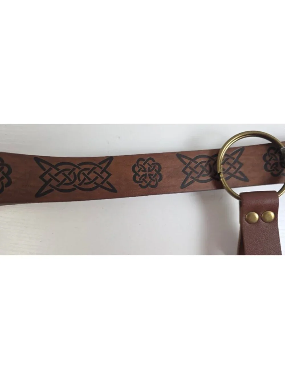 Medieval Renaissance Celtic O-Ring Belt & Matching Skirt Hike - XTRA LONG - LARP